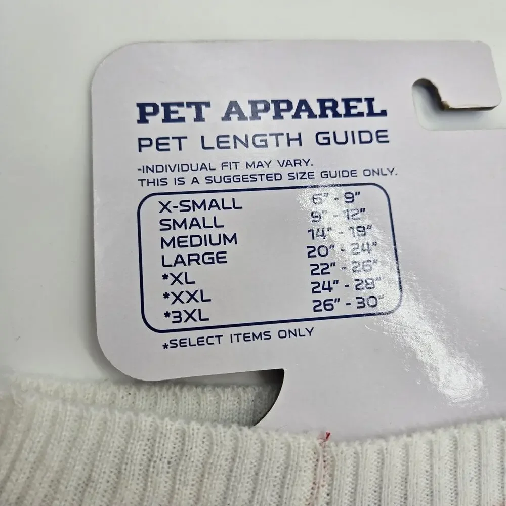 NCAA WISCONSIN BADGERS DOG SWEATER LARGE Licensed NEW! Red